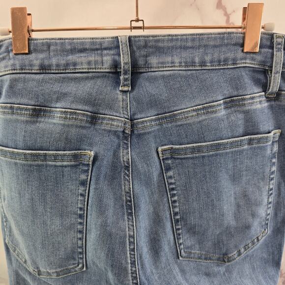 Frame Jeans Womens 30 Le Crop Mini Boot Light High Rise Denim Clearwater Organic - Picture 6 of 13